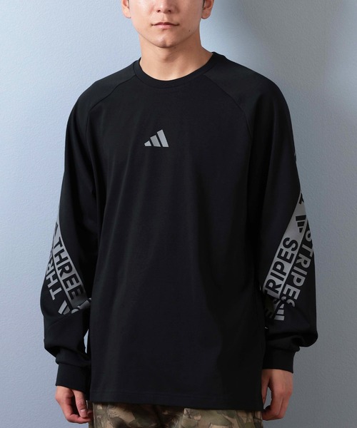 セール】adidas/アディダス 長袖Tシャツ/ロンT ブランドロゴ QF125（T