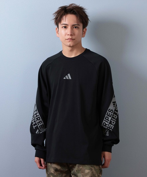 adidas - adidas アディダス ゲームシャツ ロンT 長袖カットソー デサント adidas アディカラー ジャカード 長袖ジャージー / ロンT