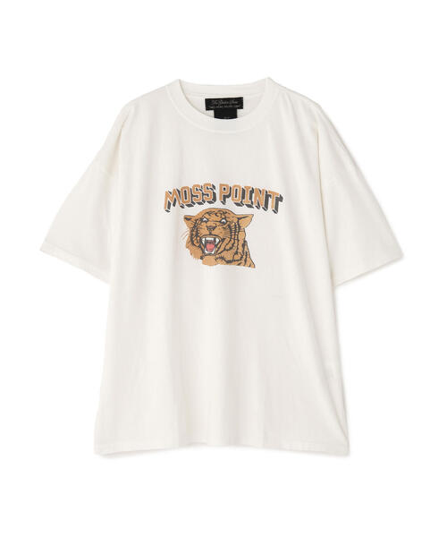 REMI RELIEF（レミレリーフ）の「REMI RELIEF(レミレリーフ) 別注20/-天竺BIGサイズＴシャツ(MOSS POINT)（Tシャツ/カットソー・メンズ・オレンジ/ホワイト系2・XL/M/L）」の2枚目の写真