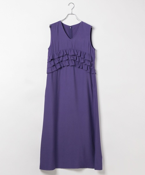 LEPSIM（レプシィム）の「フリルノースリワンピース　571311（ワンピース・レディース・パープル/ダークネイビー・FREE）」の13枚目の写真