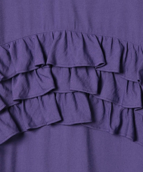 LEPSIM（レプシィム）の「フリルノースリワンピース　571311（ワンピース・レディース・パープル/ダークネイビー・FREE）」の21枚目の写真