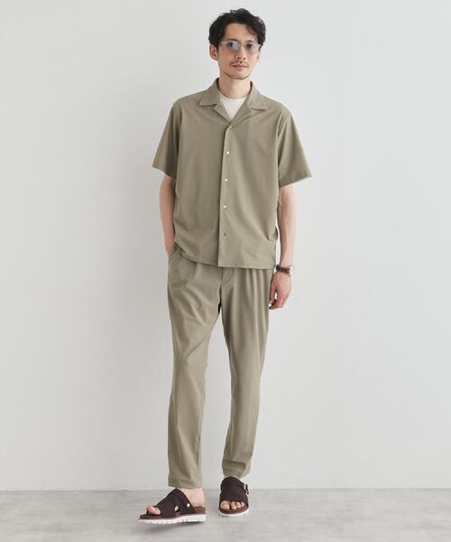 TAKEO KIKUCHI（タケオキクチ）の「【COOL CITY WEAR】エアートール オープンカラーシャツ /接触冷感・通気性（シャツ/ブラウス・メンズ・ブラック/カーキ/ブラウン系その他・02/03/04）」の20枚目の写真