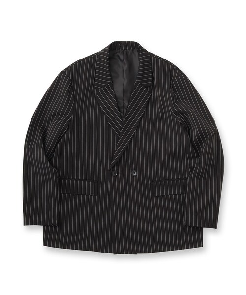 tk.TAKEO KIKUCHI（ティーケータケオキクチ）の「【セットアップ対応】ピンストライプルーズジャケット（テーラードジャケット・メンズ・ライトグレー系2/ブラック系2・03/02）」の3枚目の写真