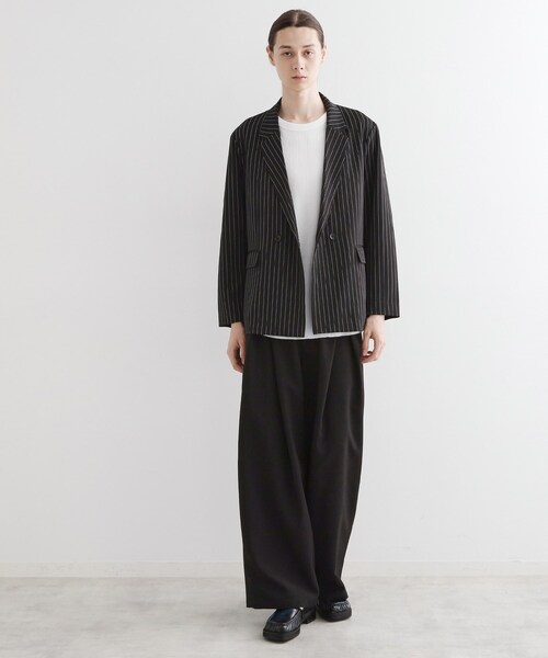 tk.TAKEO KIKUCHI（ティーケータケオキクチ）の「【セットアップ対応】ピンストライプルーズジャケット（テーラードジャケット・メンズ・ライトグレー系2/ブラック系2・03/02）」の9枚目の写真