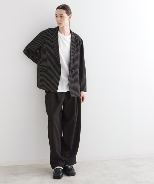 tk.TAKEO KIKUCHI（ティーケータケオキクチ）の「【セットアップ対応】ピンストライプルーズジャケット（テーラードジャケット・メンズ・ライトグレー系2/ブラック系2・03/02）」の10枚目の写真