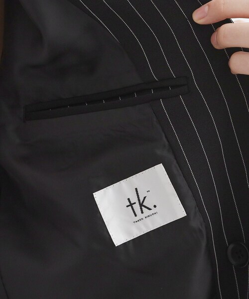 tk.TAKEO KIKUCHI（ティーケータケオキクチ）の「【セットアップ対応】ピンストライプルーズジャケット（テーラードジャケット・メンズ・ライトグレー系2/ブラック系2・03/02）」の20枚目の写真