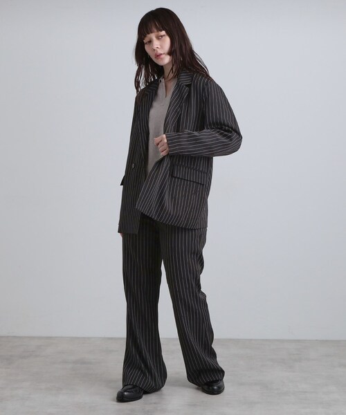 tk.TAKEO KIKUCHI（ティーケータケオキクチ）の「【セットアップ対応】ピンストライプルーズジャケット（テーラードジャケット・メンズ・ライトグレー系2/ブラック系2・03/02）」の21枚目の写真