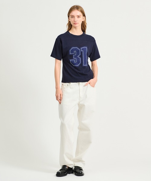 ESTNATION(エストネーション)の「J.B.ATTIRE / フットボール Tシャツ《ESTNATION EXCLUSIVE》(Tシャツ/カットソー・レディース・ネイビー・FREE)」の8枚目の写真