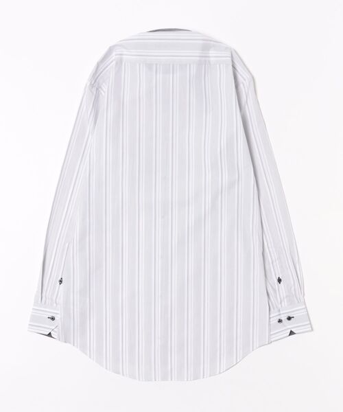 TOKYO SHIRTS(トウキョウシャツ)の「形態安定ノンアイロン ドゥエボットーニ 長袖ビジネスワイシャツ(ビジネスシャツ・メンズ・グレー・首回り37cm-裄丈80cm/首回り39cm-裄丈80cm/首回り39cm-裄丈84cm/首回り41cm-裄丈82cm/首回り41cm-裄丈86cm/首回り42cm-裄丈82cm/首回り42cm-裄丈86cm/首回り43cm-裄丈82cm/首回り43cm-裄丈86cm)」の7枚目の写真