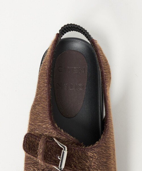 CITEN（シテン）の「＜CITEN＞へアリーサンダル（サンダル・レディース・ブラウン系/ブラック・M/S/L）」の9枚目の写真