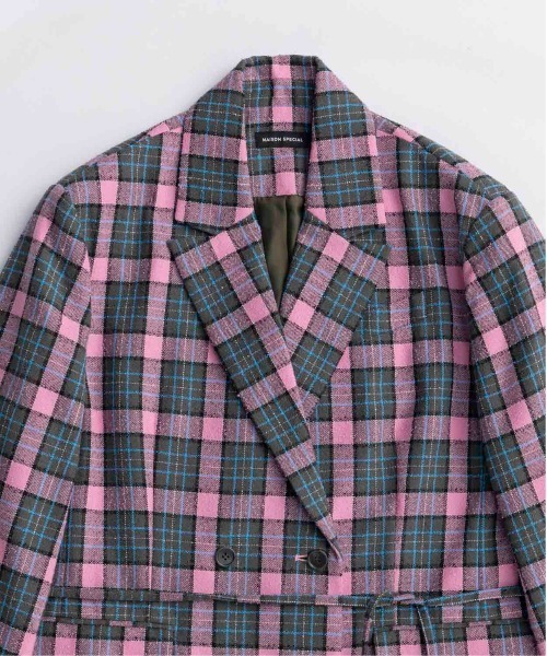 Loop Yarn Plaid Jacket/ループチェックジャケット【MAISON SPECIAL