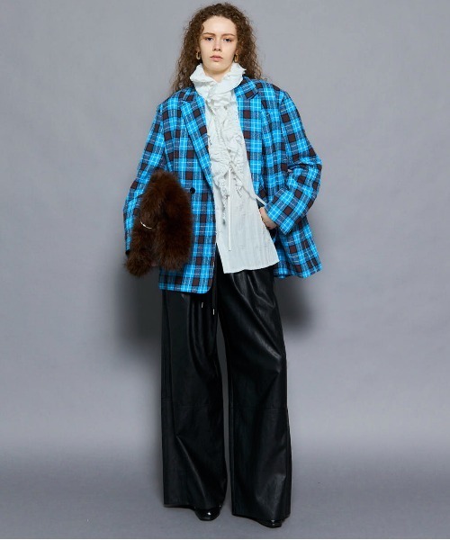 Loop Yarn Plaid Jacket/ループチェックジャケット【MAISON SPECIAL