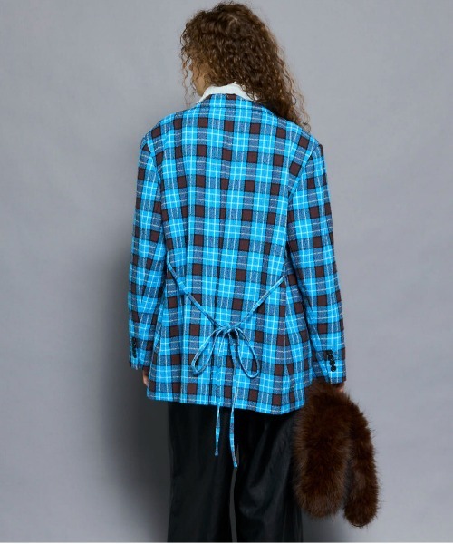Loop Yarn Plaid Jacket/ループチェックジャケット【MAISON SPECIAL