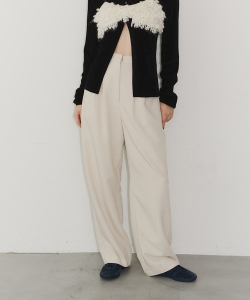 room153（ルームイチゴサン）の「ハイウエストタックパンツ（その他パンツ・レディース・オレンジ/ミント/ブラウン/アイボリー・0/1）」の5枚目の写真