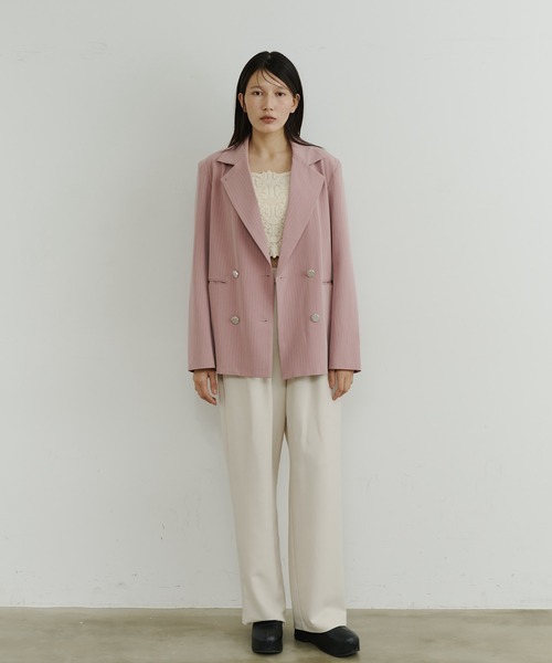 room153（ルームイチゴサン）の「ハイウエストタックパンツ（その他パンツ・レディース・オレンジ/ミント/ブラウン/アイボリー・0/1）」の7枚目の写真