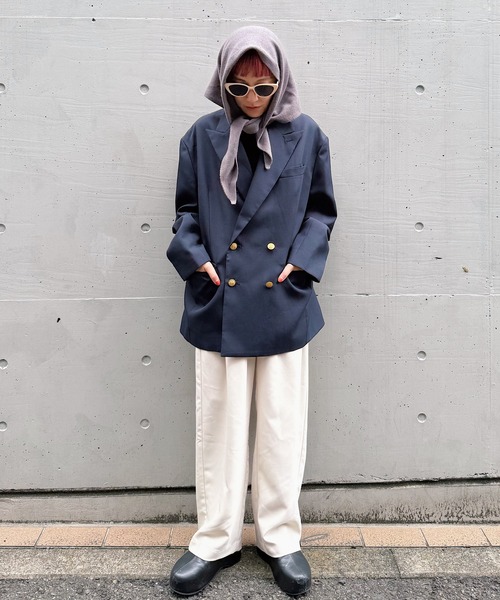 room153（ルームイチゴサン）の「ハイウエストタックパンツ（その他パンツ・レディース・オレンジ/ミント/ブラウン/アイボリー・0/1）」の10枚目の写真