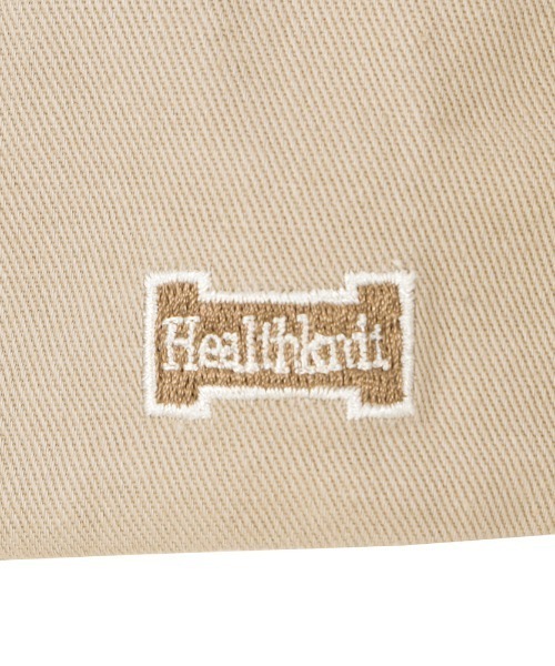Healthknit（ヘルスニット）の「Healthknit ロゴ入りツイルキャップ 綿100（キャップ・メンズ・ブラック/グレー/ベージュ・FREE）」の12枚目の写真