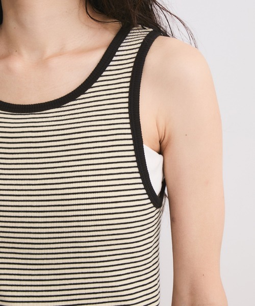 Healthknit(ヘルスニット)の「【Healthknit/ヘルスニット】Tubular American Sleeve Tanktop(タンクトップ・レディース・ブルー系その他6/ホワイト系その他6/カーキ/ライトグレー・FREE)」の14枚目の写真