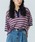 ROSE BUD�i���[�Y�o�b�h�j�́u(CREOLME)MULTI STRIPE POLO TOP�i�j�b�g/�Z�[�^�[�j�v�b�p�[�v��
