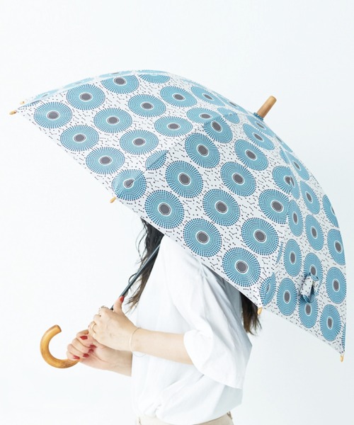COMMON WARE（コモンウェアー）の「tr:392plusm　サンキューニ プリュス エム THE3 :日傘雨傘　UV Parasol long 55cm  UVカット率100％ 晴雨兼用傘 55cm　長傘（長傘・レディース・ライトブルー/ベージュ/ネイビー/グレー/イエロー/ブルー/グリーン/ブルー系その他/イエロー系その他・55cm）」の7枚目の写真