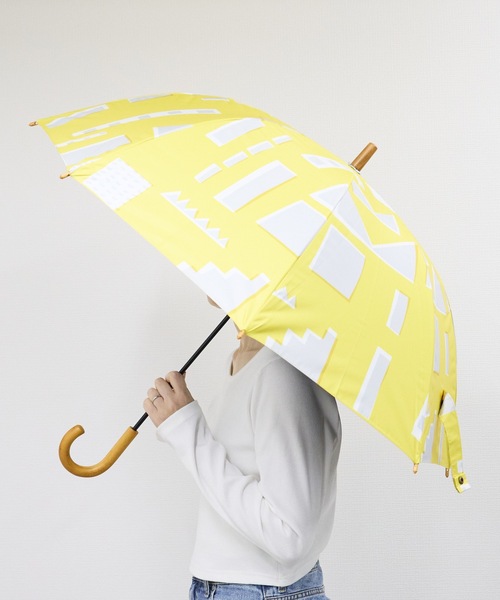 COMMON WARE（コモンウェアー）の「tr:392plusm　サンキューニ プリュス エム THE3 :日傘雨傘　UV Parasol long 55cm  UVカット率100％ 晴雨兼用傘 55cm　長傘（長傘・レディース・ライトブルー/ベージュ/ネイビー/グレー/イエロー/ブルー/グリーン/ブルー系その他/イエロー系その他・55cm）」の9枚目の写真