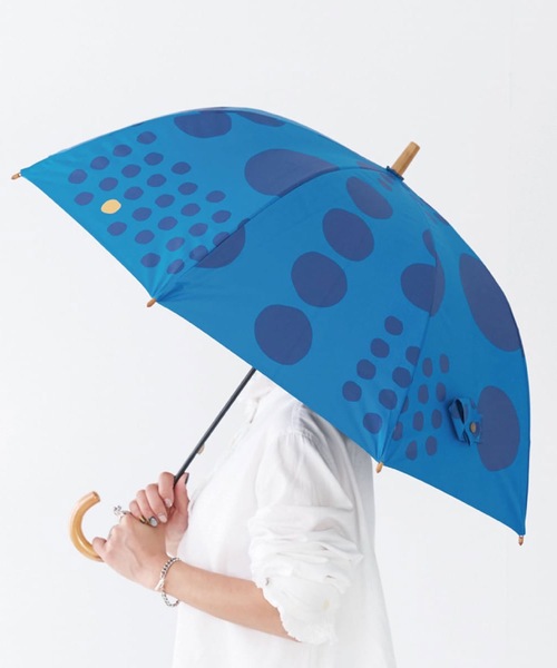 COMMON WARE（コモンウェアー）の「tr:392plusm　サンキューニ プリュス エム THE3 :日傘雨傘　UV Parasol long 55cm  UVカット率100％ 晴雨兼用傘 55cm　長傘（長傘・レディース・ライトブルー/ベージュ/ネイビー/グレー/イエロー/ブルー/グリーン/ブルー系その他/イエロー系その他・55cm）」の6枚目の写真