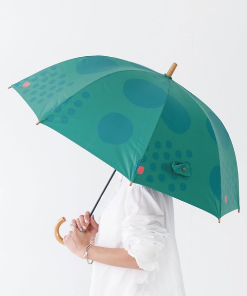 COMMON WARE（コモンウェアー）の「tr:392plusm　サンキューニ プリュス エム THE3 :日傘雨傘　UV Parasol long 55cm  UVカット率100％ 晴雨兼用傘 55cm　長傘（長傘・レディース・ライトブルー/ベージュ/ネイビー/グレー/イエロー/ブルー/グリーン/ブルー系その他/イエロー系その他・55cm）」の4枚目の写真