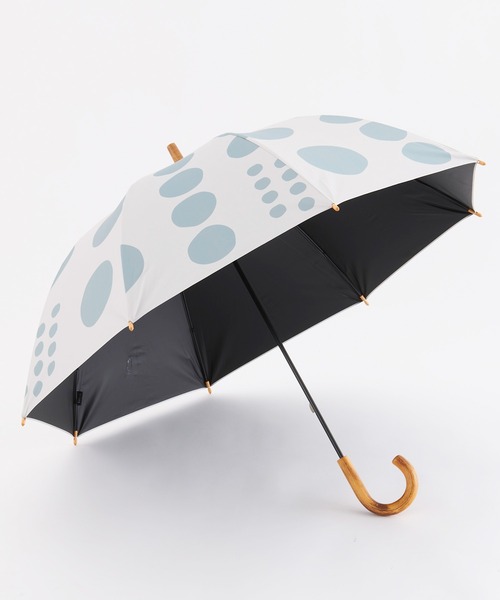 COMMON WARE（コモンウェアー）の「tr:392plusm　サンキューニ プリュス エム THE3 :日傘雨傘　UV Parasol long 55cm  UVカット率100％ 晴雨兼用傘 55cm　長傘（長傘・レディース・ライトブルー/ベージュ/ネイビー/グレー/イエロー/ブルー/グリーン/ブルー系その他/イエロー系その他・55cm）」の10枚目の写真