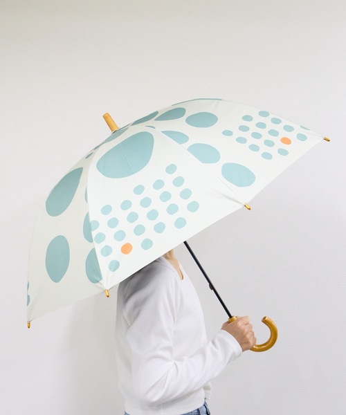 COMMON WARE（コモンウェアー）の「tr:392plusm　サンキューニ プリュス エム THE3 :日傘雨傘　UV Parasol long 55cm  UVカット率100％ 晴雨兼用傘 55cm　長傘（長傘・レディース・ライトブルー/ベージュ/ネイビー/グレー/イエロー/ブルー/グリーン/ブルー系その他/イエロー系その他・55cm）」の12枚目の写真