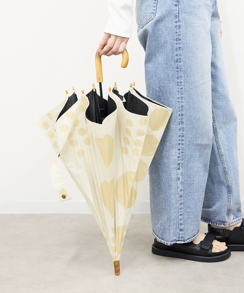 COMMON WARE（コモンウェアー）の「tr:392plusm　サンキューニ プリュス エム THE3 :日傘雨傘　UV Parasol long 55cm  UVカット率100％ 晴雨兼用傘 55cm　長傘（長傘・レディース・ライトブルー/ベージュ/ネイビー/グレー/イエロー/ブルー/グリーン/ブルー系その他/イエロー系その他・55cm）」の16枚目の写真
