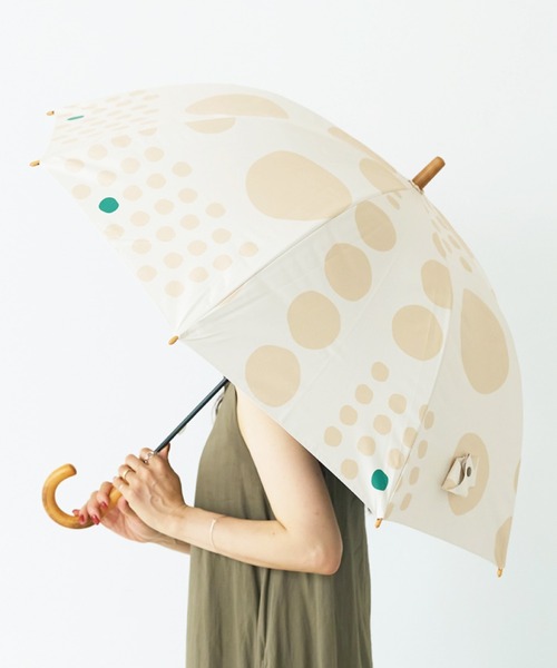 COMMON WARE（コモンウェアー）の「tr:392plusm　サンキューニ プリュス エム THE3 :日傘雨傘　UV Parasol long 55cm  UVカット率100％ 晴雨兼用傘 55cm　長傘（長傘・レディース・ライトブルー/ベージュ/ネイビー/グレー/イエロー/ブルー/グリーン/ブルー系その他/イエロー系その他・55cm）」の17枚目の写真