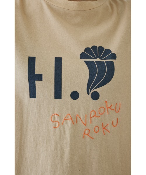 HeRIN.CYE(ヘリンドットサイ)の「サンロクロクtee(Tシャツ/カットソー・レディース・ライトブラック/ライトベージュ/オフホワイト・FREE)」の7枚目の写真