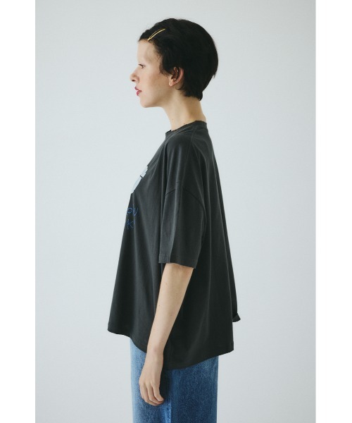 HeRIN.CYE(ヘリンドットサイ)の「サンロクロクtee(Tシャツ/カットソー・レディース・ライトブラック/ライトベージュ/オフホワイト・FREE)」の9枚目の写真