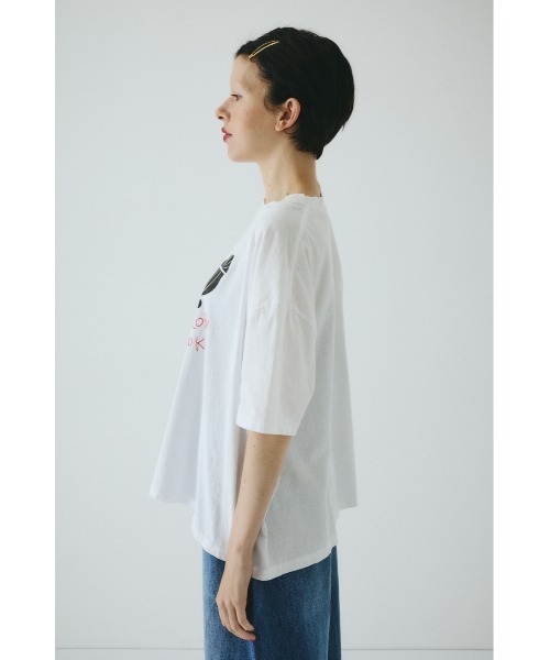 HeRIN.CYE(ヘリンドットサイ)の「サンロクロクtee(Tシャツ/カットソー・レディース・ライトブラック/ライトベージュ/オフホワイト・FREE)」の13枚目の写真