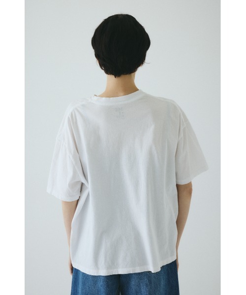 HeRIN.CYE(ヘリンドットサイ)の「サンロクロクtee(Tシャツ/カットソー・レディース・ライトブラック/ライトベージュ/オフホワイト・FREE)」の14枚目の写真