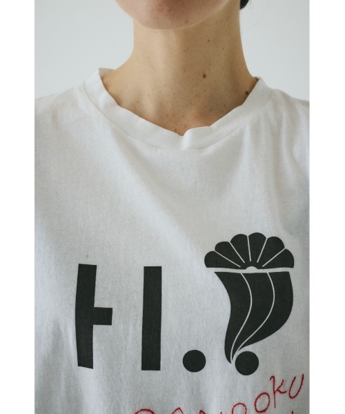 HeRIN.CYE(ヘリンドットサイ)の「サンロクロクtee(Tシャツ/カットソー・レディース・ライトブラック/ライトベージュ/オフホワイト・FREE)」の15枚目の写真
