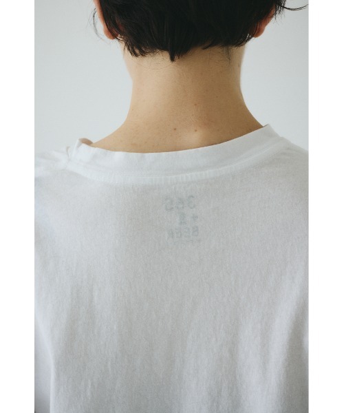 HeRIN.CYE(ヘリンドットサイ)の「サンロクロクtee(Tシャツ/カットソー・レディース・ライトブラック/ライトベージュ/オフホワイト・FREE)」の16枚目の写真