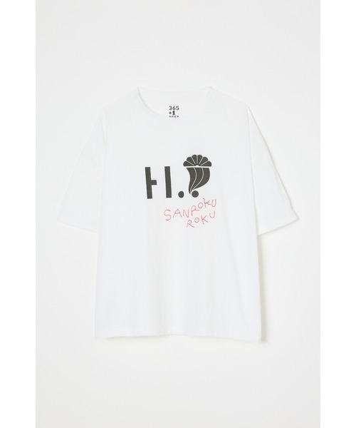 HeRIN.CYE(ヘリンドットサイ)の「サンロクロクtee(Tシャツ/カットソー・レディース・ライトブラック/ライトベージュ/オフホワイト・FREE)」の21枚目の写真