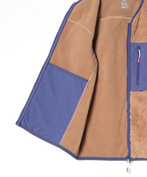 CHUMS(チャムス)の「【CHUMS】Bonding Fleece No Collar Vest(ベスト・メンズ・セージグリーン/グレー/ベージュ・LARGE/X-LARGE/MEDIUM)」の5枚目の写真