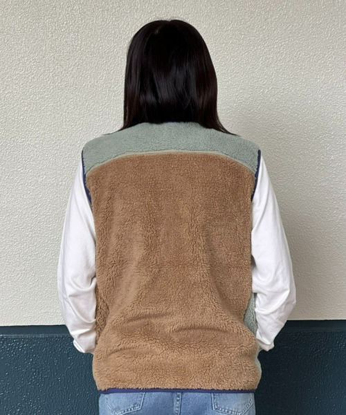 CHUMS(チャムス)の「【CHUMS】Bonding Fleece No Collar Vest(ベスト・メンズ・セージグリーン/グレー/ベージュ・LARGE/X-LARGE/MEDIUM)」の10枚目の写真