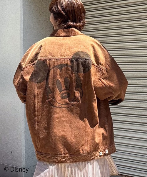 新品　アメリヴィンテージ　デニムジャケット　ディズニー　ミッキー MICKEY DESIGN DENIM JACKET（デニムジャケット）｜Disney