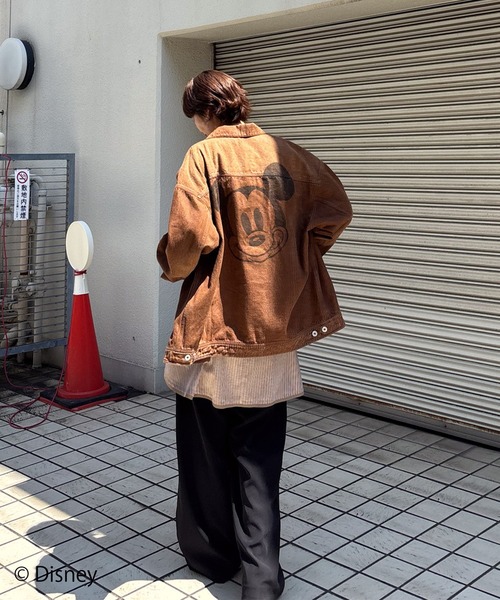 新品　アメリヴィンテージ　デニムジャケット　ディズニー　ミッキー MICKEY DESIGN DENIM JACKET（デニムジャケット）｜Disney
