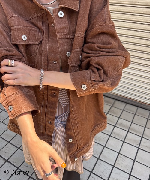 新品　アメリヴィンテージ　デニムジャケット　ディズニー　ミッキー MICKEY DESIGN DENIM JACKET（デニムジャケット）｜Disney