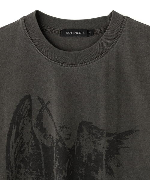NOT4NERD(ノットフォーナード)の「NOT4NERD/ノットフォーナード/Punishment pigment T-Shirts(Tシャツ/カットソー・メンズ・チャコールグレー/ベージュ・L/XL)」の10枚目の写真