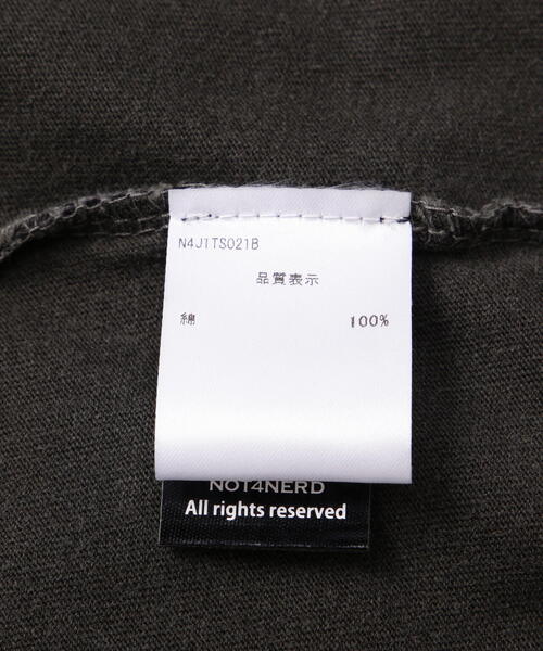NOT4NERD(ノットフォーナード)の「NOT4NERD/ノットフォーナード/Punishment pigment T-Shirts(Tシャツ/カットソー・メンズ・チャコールグレー/ベージュ・L/XL)」の15枚目の写真