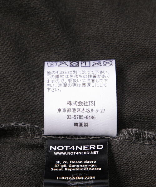 NOT4NERD(ノットフォーナード)の「NOT4NERD/ノットフォーナード/Punishment pigment T-Shirts(Tシャツ/カットソー・メンズ・チャコールグレー/ベージュ・L/XL)」の16枚目の写真
