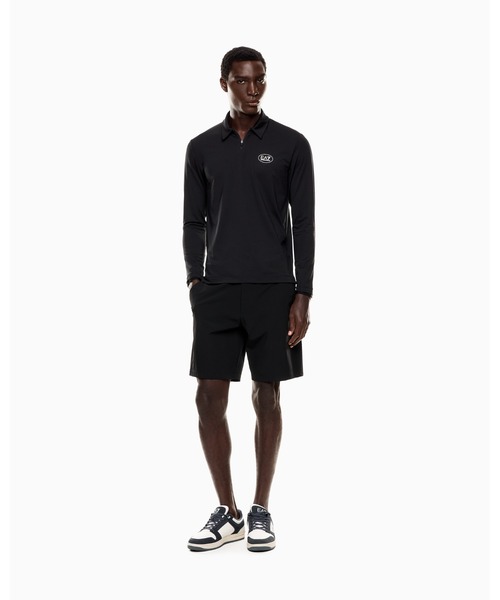 EMPORIO ARMANI EA7(エンポリオアルマーニイーエーセブン)の「<オンライン限定>【エンポリオ アルマーニ EA7】Golf Pro 長袖ポロシャツ VENTUS7テクニカルファブリック(ポロシャツ・メンズ・ブラック/ネイビー/ボルドー・LARGE/MEDIUM/SMALL/X-LARGE/X-SMALL/XX-LARGE)」の12枚目の写真