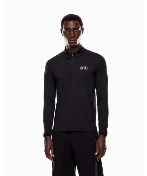 EMPORIO ARMANI EA7(エンポリオアルマーニイーエーセブン)の「<オンライン限定>【エンポリオ アルマーニ EA7】Golf Pro 長袖ポロシャツ VENTUS7テクニカルファブリック(ポロシャツ・メンズ・ブラック/ネイビー/ボルドー・LARGE/MEDIUM/SMALL/X-LARGE/X-SMALL/XX-LARGE)」の10枚目の写真