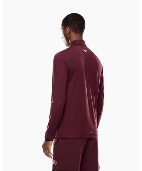 EMPORIO ARMANI EA7(エンポリオアルマーニイーエーセブン)の「<オンライン限定>【エンポリオ アルマーニ EA7】Golf Pro 長袖ポロシャツ VENTUS7テクニカルファブリック(ポロシャツ・メンズ・ブラック/ネイビー/ボルドー・LARGE/MEDIUM/SMALL/X-LARGE/X-SMALL/XX-LARGE)」の6枚目の写真