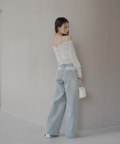 Chico(チコ)の「バイカラーラメシアーカーディガン(カーディガン/ボレロ・レディース・ブラック/グレー系その他/ベージュ系その他/ホワイト/ブルー系その他/ブラック系その他・FREE)」の18枚目の写真